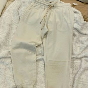Gap sweatpants, cream/ off white